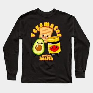 Vegemite and Friends - Vegemates - Cute Vegetarian Spread - Avocado - Toast - Australia Long Sleeve T-Shirt